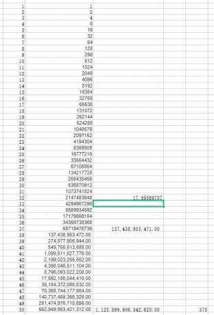 在excel中完成等比数列1，2，4，8，16……1024的步骤